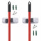 TECHZOCO Colgador de Escobas, Colgador de Fregonas, Soporte Pared fregonas y escobas, 1 Posicion, Plástico, 8.6 cm Largo x 3.4 cm Alto, Apto para para Baño, Hogar, Cocina, Garajes, Jardín, 2 unidades