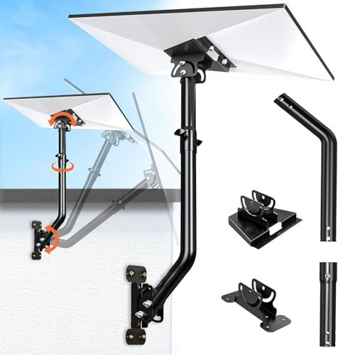 Siwket Starlink Gen 3 Mount, Starlink V3 Support réglable à 360°, kit de Montage de mât starlink gen3 avec Adaptateur d'hébergement starlink Gen 3 pour gen3 starlink Internet kit Satellite