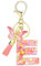 CutitiUU Porte-clés Lettre, Porte-clés pour fille Porte-clés Fille Lettre Initiale Porte-clés avec lettre initiale papillon porte-clés femmes porte-clés papillon Cadeau pour femme, rose (E)