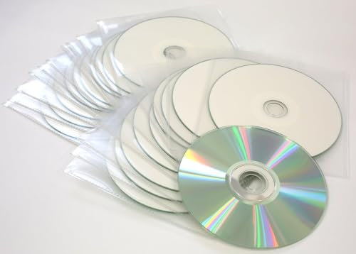 Professional Quality Recordable Ritek Branded CD Recordable Discs With White Inkjet Printable Surface. Allow 80 Minutes Of Music Recording 700MB 52X. Packed in Plastic Sleeves With Flap (20)