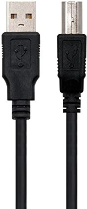 levitantes Cable USB 2.0 tipo A a tipo B, 5 m, alta velocidad, conexión sencilla, ideal para impresoras, escáneres y dispositivos periféricos.