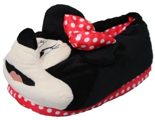 SAM's - Improve your Bikestyle! Damen Hausschuhe Micky Maus Minnie, Minnie Maus - Schwarz Rot, 40/41, WAD