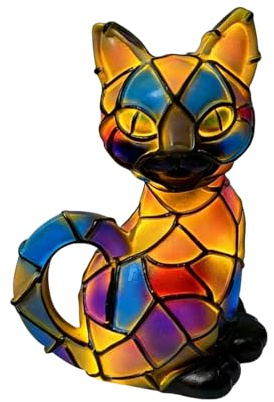 Generisch Tier Lampe,Katze LED Nachtlampe Tier Deko - Deko Figur Halloween Dekoration Für Wohnung Büro Kinderzimmer Wohnzimmer,Für Büro Wohnzimmer Nachttisch Schlafzimmer Kinderzimmer Bar