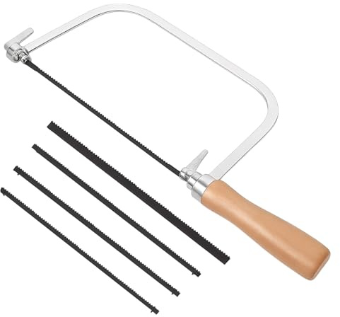 4PCS Coping Saw, Coping Saw Blades for Woodworking, Professional Fret Saws | Mini Hand Saws for Crafting Precise Wood Cutting, Fine Cuts in DIY Crafts, Model Making and Furniture Making