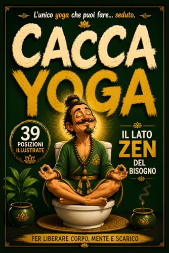 Cacca Yoga – Il Lato Zen del Bisogno: 39 Posizioni comico–spirituali per liberare corpo, mente e scarico | Il libro perfetto come idea regalo divertente per amici, coppie e famiglia