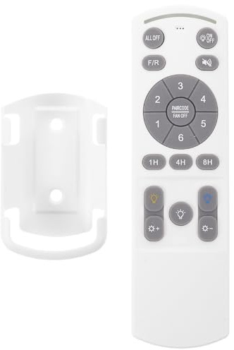 HOODANCOS Controlador ventilador techo DC, ventilador lampara techo con mando, mando a distancia universal de 6 velocidades, temporizador y regulación de intensidad de luz, compatible con