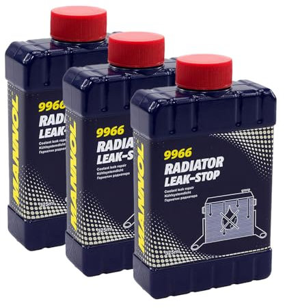 MANNOL Radiator Leak-Stop Frostschutzadditiv Kühlerdicht 3 Stück á 325 ml