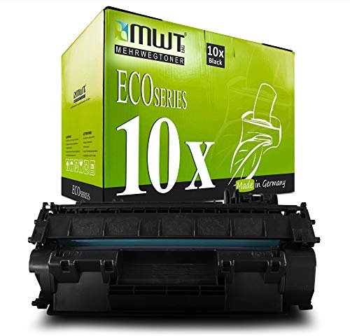 10x Kraft Office Supplies kompatibel Toner für HP Laserjet P 2011 2012 2013 2014 2015 D X DN N n ersetzt Q7553X 53X