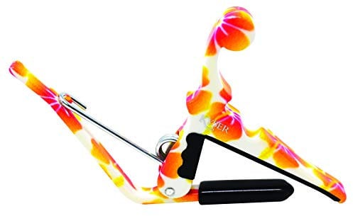 Kyser Quick-Change Capo for ukuleles, Pastel Hibiscus, KUPHA