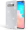 NALIA Coque Silicone Compatible avec Samsung Galaxy S10 Plus, Fine Glitter Housse Protection Slim Case Paillettes Cover Souple Résistant Incassable Bling Etui Rigide Strass Bumper, Couleur:Argent
