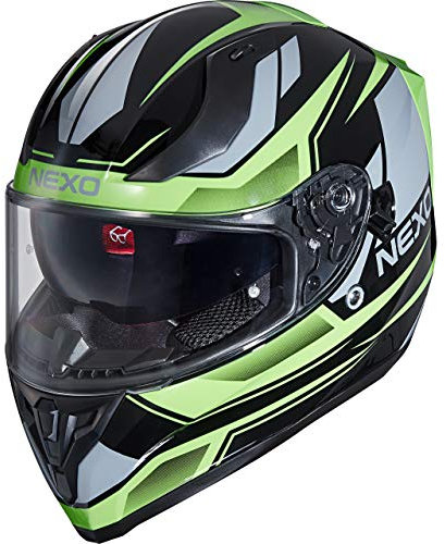 Nexo Integralhelm Sport II – Kratzfeste Visierung – Thermoplast – Belüftung