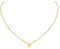 ChicSilver Gold Initial E Pendant Necklace Personalized Name Jewelry Tiny Charm with Rolo Chain