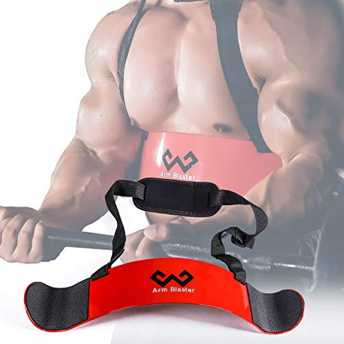 WAISFIT Arm Blaster Bizep Curl Dickes Aluminium verstellbar Bodybuilding Bizep Isolator, rot