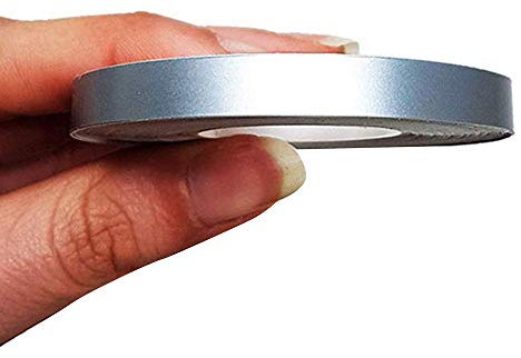 4R Quattroerre.it 10479 Trim Stripes Strisce Adesive per Auto, Argento, 7 mm x 10 mt
