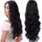 RemeeHi 3/4 Halbperücke Haarverlängerung Clip in gewellte Haarteile 200g 50,8 cm 100% Remy Echthaar 1B # Natur Schwarz