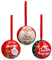 TOYANDONA 3St. Weihnachtskugeln zum Befüllen Christbaumkugeln Rentier Schloss Muster Süßigkeiten Box Kunststoffkugeln Dekokugel Christbaumschmuck für Weihnachten Party Dekoration Ornament