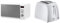 Russell Hobbs RHM2079A 20 L 800 W White Digital Solo Microwave with 5 Power Levels, Automatic Defrost, 8 Auto Cook Menus, Clock & Timer, Easy Clean & Hobbs 21640 Textures 2-Slice Toaster, White