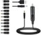 GutReise Universal 12V Car Charger(Max 10A) + 5V DC Power Cable,With 11 Connectors for DVD Player,Camera,GPS,Bluetooth Speakers,Shaver Fans
