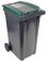 Centrale Brico Poubelle de rue collective à roue 240 l, H.107.5 x l.58 x P.72.5 cm - noir