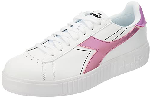 Diadora STEP P DOUBLE LOGO, Sneakers Donna, Bianco/Rosa, 41 EU