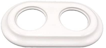 Marco Doble para Empotrar de Porcelana Blanca