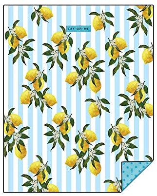 Lay On Me Strandtuch XL Family Lemon Blush Strandtuch 200x160cm aus Mikrofaser (100% recycelt)