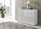 moebel-dich-auf Kommode Ben 10 Sideboard Türkommode Schuhschrank (weiß/weiß Hochglanz)
