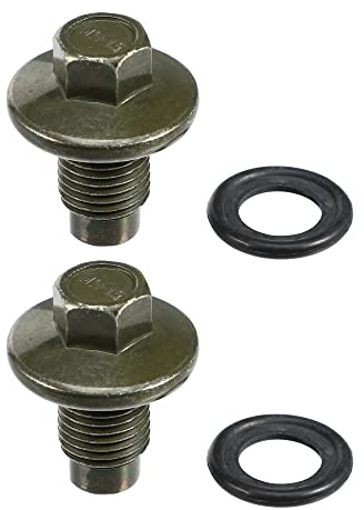 A ABSOPRO Ölablassschraube Mit Dichtring Für Ford Focus 04-12 2 Stück | 1013938, Deep Green, Edelstahl, M14x1,5, 34x28mm, Für Ford Transit 00-20, Für Ford Mondeo 00-15, Für Jaguar XK8 02-06