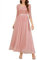 Wedtrend Abendleider Elegant Damen Kleid Sommer Damen Kleider Hochzeitsgast Damen WT0312 Blush XL