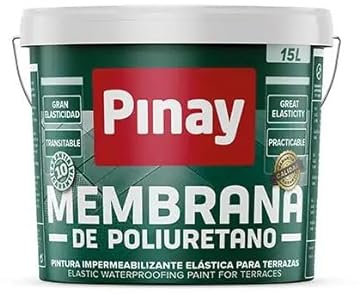MEMBRANA DE POLIURETANO -Membrana elástica, monocomponente que seca por humedad ambienta - PINAY (4 L - BLANCO)