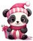 1PC Ornamenti di Natale Pinky Pandae 2024 Natale Acrilico Pendente Piatto Bambola Anmal Decorazione Auto Ciondolo Novità Divertente Decorazioni di Natale Ornamenti