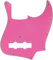 Pickguard de guitare pour Fender américain/mexicain 5 cordes Jazz Bass Style Scratch Plate (4 plis rose)