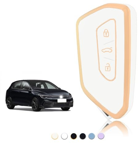 TOOMUME Schlüsselhülle, Autoschlüssel Hülle Passt für Cupra Born Formentor für VW Volkswagen Golf 8 MK8 Seat Leon MK4 Ateca Tarraco Skoda Octavia 8, Schlüsselcover Schutz Schlüssel Gehäuse - Smart Key