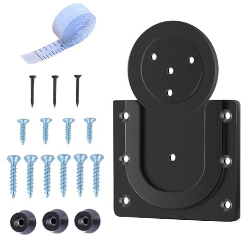 Xmart Dartscheibe Aufhängung mit Schrauben Schwarz Universal Dart Halterung für Pfeile Dartscheibe Zubehör Halterung Set Dartscheibe Halterung Wiederverwendbar Steeldartboards Dartboard Halterung