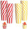 Muffin Förmchen,100 Stück Cupcake Wrapper Cupcake Liners Cupcake Backbecher Papierkuchen Muffin Förmchen Papier zum Backen Cupcakes Süßigkeiten Behälter Rot und Gelb