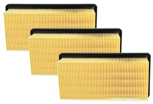 vhbw 3x Flachfaltenfilter kompatibel mit Kärcher WD 7.700 | WD 7.500, WD 7.300, WD 7.200, WD 7.000, WD 7.800 Staubsauger - Filterelement