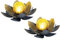 2er Set LED Solar Außen Lampen Lotus Blumen Garten Beleuchtung Seerosen Design Leuchten 25 cm