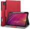 Antbox Case for iPad Pro 13 inch Case (M4) 2024 with Built-in Pencil Holder Supports Pencil Pro and Pencil (USB-C) Auto Sleep/Wake Function PU Leather Cover for iPad Pro 13'' (Red)