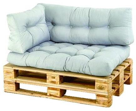 MIAOMI Palettenkissen, Gartensofakissen Gesteppte Kissen Gefüllt mit PP-Baumwolleviele Farben und Größen Europaletten Sitzkissen