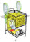 Lhysn Tennis Ball Cart, Tennis Racket Holder, for 350 Balls, Trolley Cart with Wheels Laundry Basket, Extra Large Utility Trolley for Storage Sport Equipments DIY Tools Toys Ball Hopper Tennis Racket