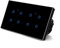 WhAeoy Interruptor De Luz Táctil (Negro), 2/3/4/5/6/8 Entradas, Interruptor Táctil WiFi Inteligente, con Control Remoto por Voz, Panel De Vidrio, Interruptor De Luz LED,8Gang