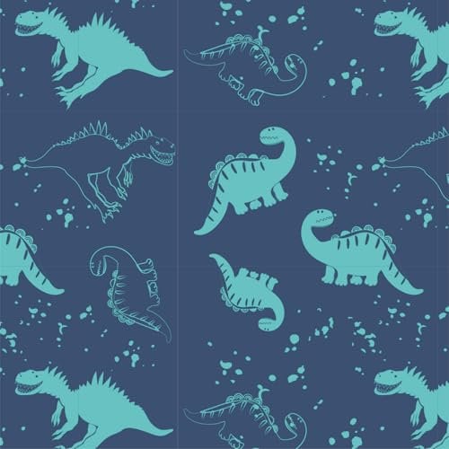 Stoff Baumwoll-French Terry Dino Ab 50cmx150cm Jersey Kinder Nähen Stoffe