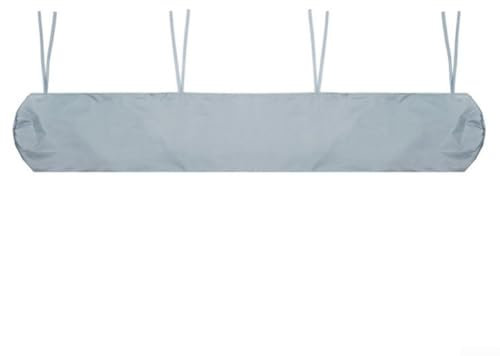 Housse de protection pour auvent de terrasse, sac de rangement pour terrasse, protection efficace contre la pluie, la saleté et les déjections d'oiseaux (argenté, 3,5 m)