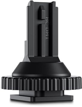 JJC Adattatore a vite per attacco a slitta a freddo per DJI Mic Hot Shoe - Montato su slitta calda, con filettatura per treppiede da 1/4-20