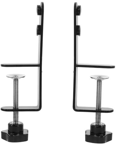 VILLFUL 2pcs Adjustable c Clamp Mounting Bracket for Pegboard Desk Top Clip Peg Board Hook Retainers for Organizing Office Supplies and Craft Accessories