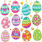 Scinzene Diamond Painting Ostern Doppelseitig - 12 Stück DIY Osterei Schlüsselanhänger Set, 5D Frühlingsbasteln mit Diamantsteinchen, Kreativgeschenk für Kinder