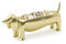 Umbra Dachsie Ringhalter, Moderner Ringhalter in Form eines Dackels für 9 Ringe, Messing