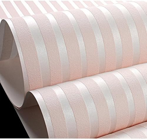 LWLFC Vliestapete Rosa Streifen Tapete Wohnzimmer Vliestapeten Tv Sofa Hintergrund Tapete Flur Muster Wall Paper Büro Tapeten Schlafzimmer 3D Moderne Mode