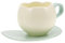 TOPPERFUN 1 Juego Tulip Ceramic Copa y Plato Tazas De Café Taza De Café Estética Taza De Tulipán Tazas Estéticas Cerámica