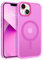 BENTOBEN Cover Magnetica per iPhone 13/iPhone 14 6,1 Pollici [Compatibile con MagSafe], Custodia Traslucida Opaca Antiurto Sottile Protettiva Case [Resistente ai Graffi], Viola Scuro